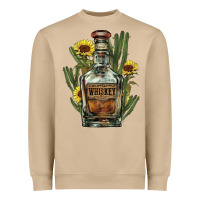 Mushroom western whiskey bottle Heavyweight Sweatshirt - NancyCooperArtShop