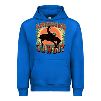 Cobalt American cowboy Urban Hoodie - FaDigitalArtStudio