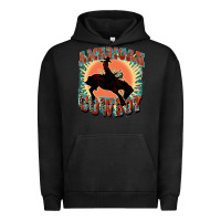 Pigment Black American cowboy Urban Hoodie - FaDigitalArtStudio