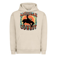 Pigment French Oak American cowboy Urban Hoodie - FaDigitalArtStudio