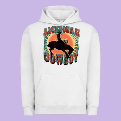 American Cowboy Urban Hoodie Designed By Fadigitalartstudio