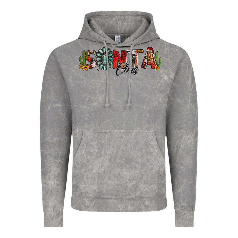 Western Christmas Santa Claus Sunflowers And Cactus Vintage Hoodie by Jasminsmagicworld | Teevron