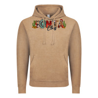 Vintage Coffee western christmas santa claus sunflowers and cactus Vintage Hoodie - Jasminsmagicworld
