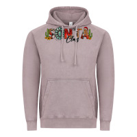 Vintage Zinc western christmas santa claus sunflowers and cactus Vintage Hoodie - Jasminsmagicworld
