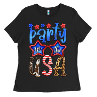 Black part in the usa Ladies Tee - HRA Design Shop