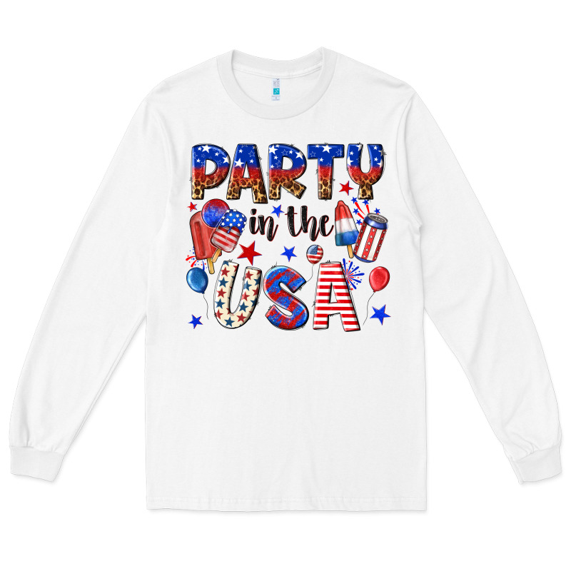 Party In The Usa Long Sleeve Tee by NancyCooperArtShop | Teevron