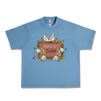 Pebble Blue howdy easter Urban Heavy Tee - MaliasSmallBusiness