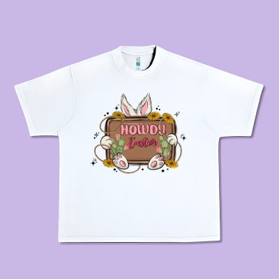 Howdy Easter Urban Heavy Tee Designed By Maliassmallbusiness
