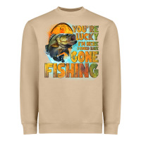 Mushroom youre lucky im here i could have gone fishing Heavyweight Sweatshirt - NancyCooperArtShop