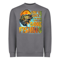 Storm youre lucky im here i could have gone fishing Heavyweight Sweatshirt - NancyCooperArtShop