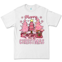 White pink merry christmas bbs Premium Tee - BundleAndBundleShop