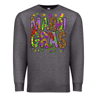 Charcoal Heather Mardi Gras Premium Sweatshirt - HowdyJamesFarm