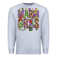 Heather Grey Mardi Gras Premium Sweatshirt - HowdyJamesFarm