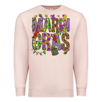 Pale Pink Mardi Gras Premium Sweatshirt - HowdyJamesFarm
