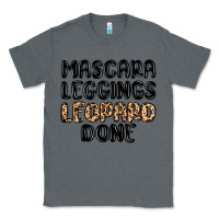 Charcoal Heather mascara leopard done Classic Tee - MaliasSmallBusiness