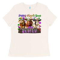 Bone happy mardi gras heifer Ladies Tee - RacoonDesign
