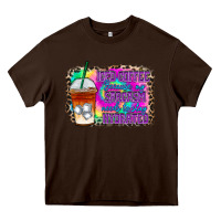 Chocolate Brown iced coffee sarcasm Heavy Core Tee - RacoonDesign