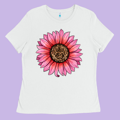 Valentines Day Sunflower Ladies Tee Designed By Ranaportraitstore