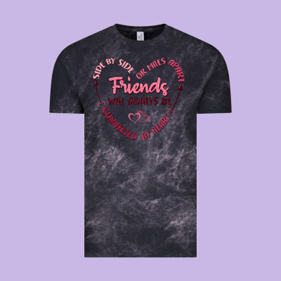 Side By Or Miles Apart Friends Will Always Be Conn Vintage Tee Designed By Maliassmallbusiness