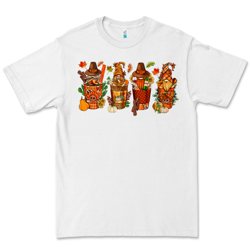 Thanksgiving Coffee Cups With Gnomes Bbs Premium Tee by BundleAndBundleShop | Teevron