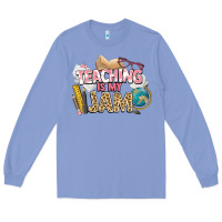 Colony Blue teaching is my jam teacher school Long Sleeve Tee - NancyCooperArtShop