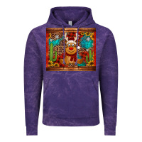 Cloud Purple western christmas reindeer Vintage Hoodie - Jasminsmagicworld