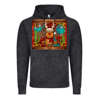 Vintage Black western christmas reindeer Vintage Hoodie - Jasminsmagicworld
