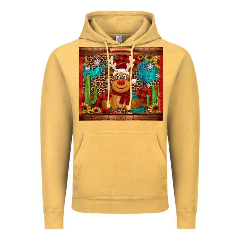Western Christmas Reindeer Vintage Hoodie by Jasminsmagicworld | Teevron
