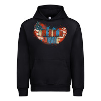 Black American junkie 4th of july Urban Hoodie - FaDigitalArtStudio