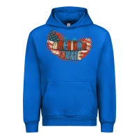 Cobalt American junkie 4th of july Urban Hoodie - FaDigitalArtStudio
