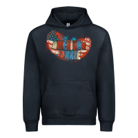 Navy American junkie 4th of july Urban Hoodie - FaDigitalArtStudio