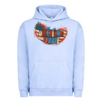 Pigment Grape Ice American junkie 4th of july Urban Hoodie - FaDigitalArtStudio