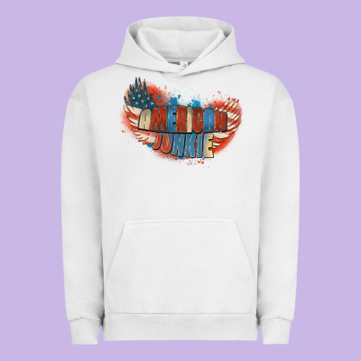 American Junkie 4th Of July Urban Hoodie Designed By Fadigitalartstudio