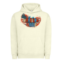 Pigment Pistachio American junkie 4th of july Urban Hoodie - FaDigitalArtStudio