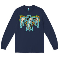 Navy thuhderbird Long Sleeve Tee - JahusDesignShop