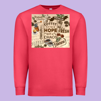 Coffee Is A Cup Of Hope Premium Sweatshirt Designed By Tumblerdesignbyshophia