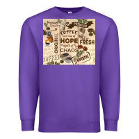 Purple coffee is a cup of hope Premium Sweatshirt - TumblerDesignByShophia