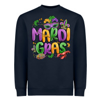 Navy mardi gras Heavyweight Sweatshirt - MaliasSmallBusiness
