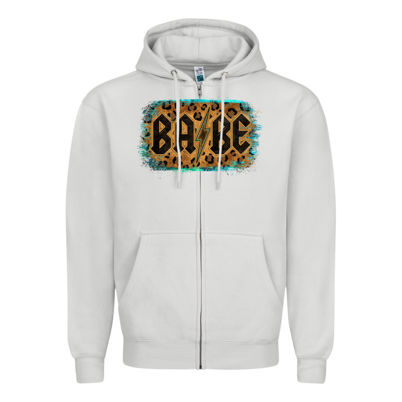 Leopard Pattern Babe Tried Zipper Hoodie by Bettercallsaul | Teevron