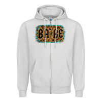 Dove Grey Leopard Pattern Babe Tried Zipper Hoodie - Bettercallsaul