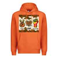 Carrot peace love juneteenth Premium Hoodie - TumblerDesignByShophia