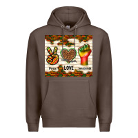 Coffee peace love juneteenth Premium Hoodie - TumblerDesignByShophia