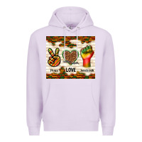 Lilac peace love juneteenth Premium Hoodie - TumblerDesignByShophia