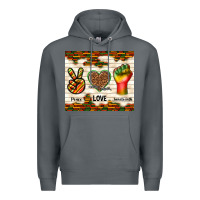 Rock peace love juneteenth Premium Hoodie - TumblerDesignByShophia