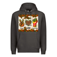 Smoke peace love juneteenth Premium Hoodie - TumblerDesignByShophia