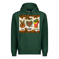 Sports Green peace love juneteenth Premium Hoodie - TumblerDesignByShophia