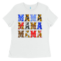 White mama american flag 4th of july Ladies Tee - HRA Design Shop