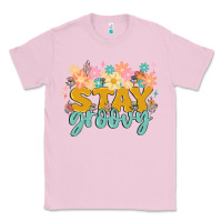 Bubblegum Pink stay groovy Classic Tee - MaliasSmallBusiness