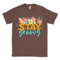 Chestnut stay groovy Classic Tee - MaliasSmallBusiness