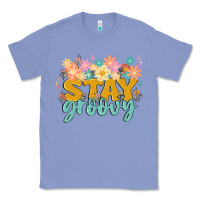 Colony Blue stay groovy Classic Tee - MaliasSmallBusiness